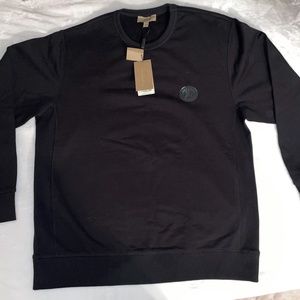 Men's Burberry XL Black Pullover Sweatshirt